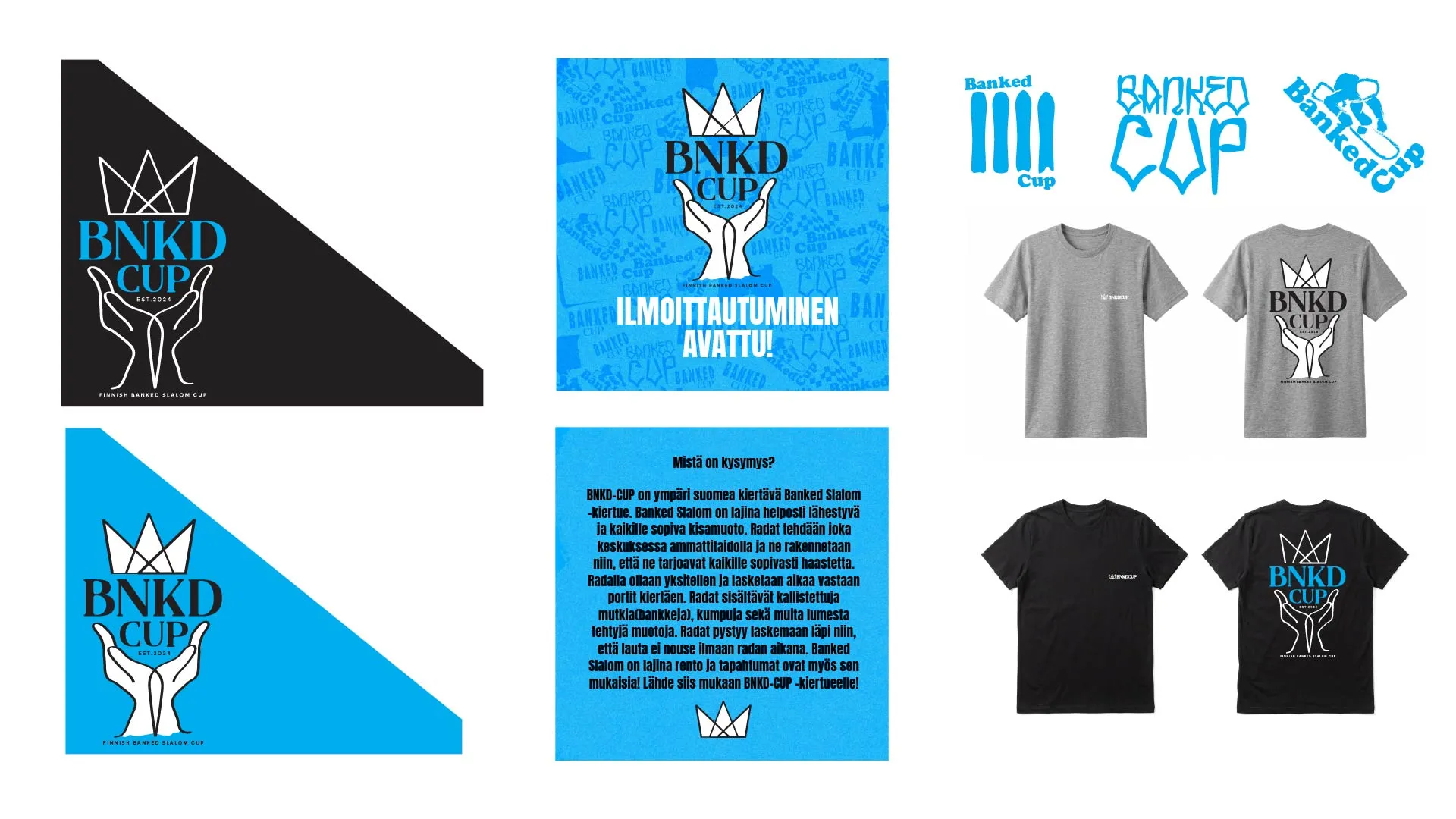 BNKD CUP logo & brand identity